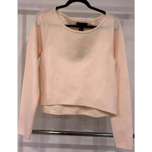 Cream Long Sleeve Top by White House Black Market - Size L